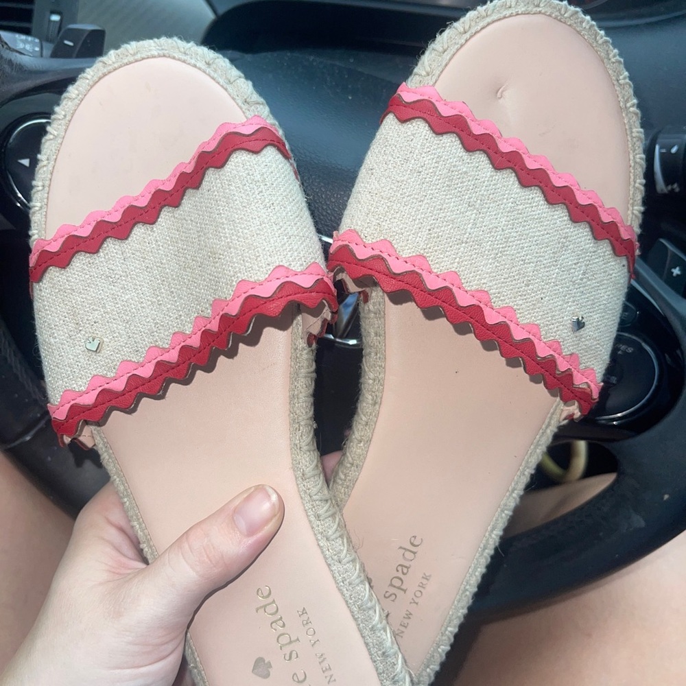 Kate Spade Sheena espadrille slide size 9